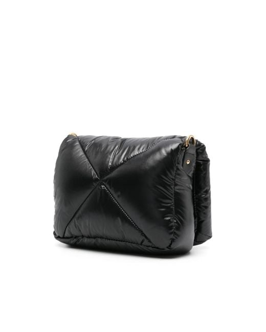Moncler Black Puf Twist-Lock Mini Crossbody Bag