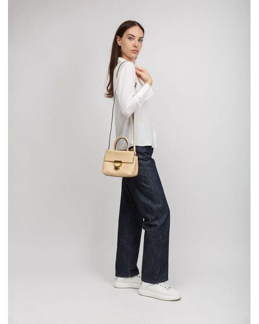 Coccinelle Metallic Top Handle Bag Cowhide Top-Handle-Bags