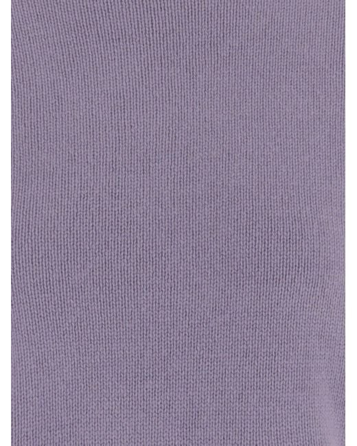 Allude Purple Cashmere Sweater