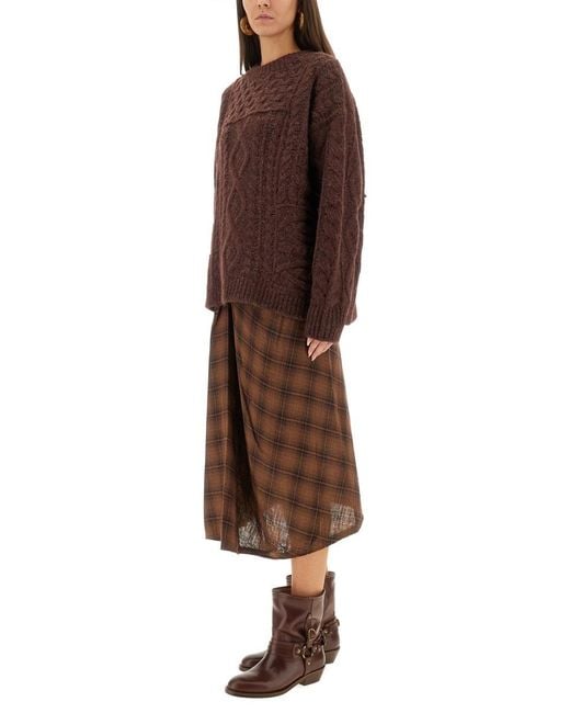 Isabel Marant Brown Deottile Sweater Acrylic Jumpers