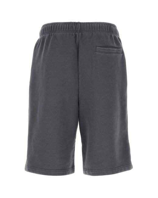 Ambush Gray Graphite Cotton Bermuda Shorts for men