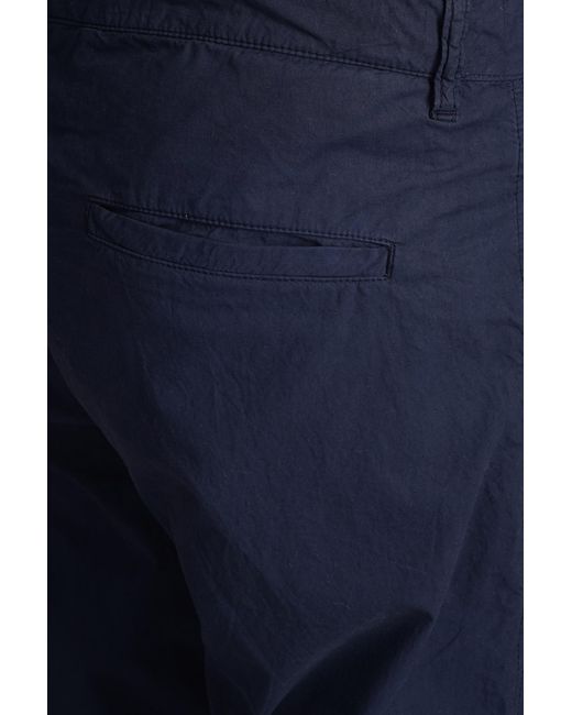 Aspesi Pantalone Funzionale Pants In Blue Cotton for men