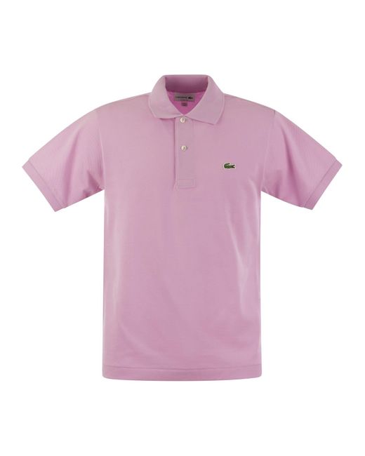 Lacoste Pink Classic Fit Cotton Pique Polo Shirt for men