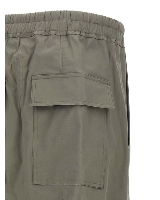Rick Owens Green Cotton Cropped Pants for men