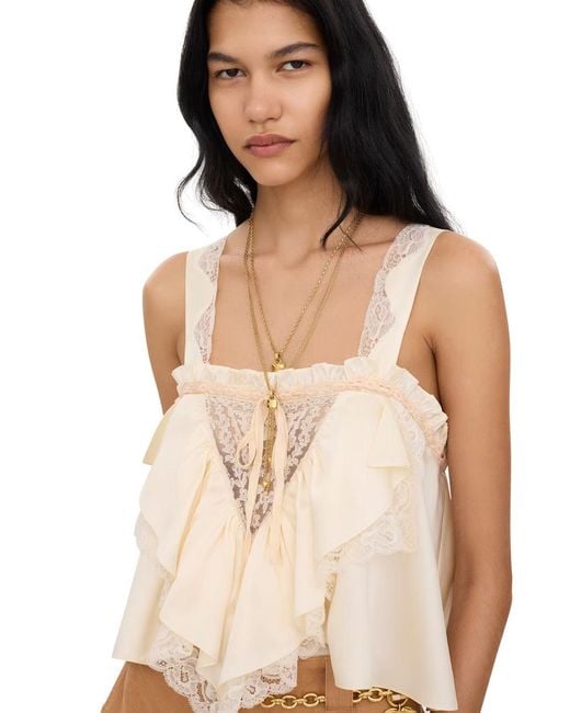 Chloé White Necklace Brass Necklaces