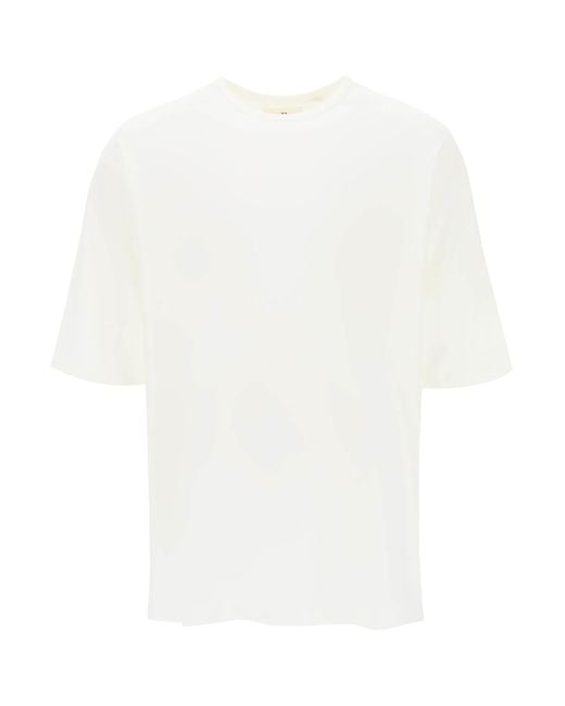 Y-3 White Oversize T Shirt With Label for men