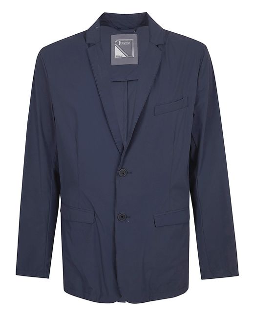 Herno Blue Light Matt Blazer for men