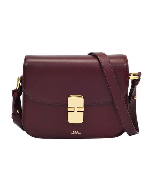 A.P.C. Purple Grace Small Hobo Bag
