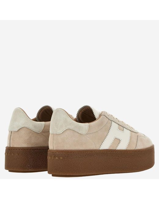Hogan Natural Suede Sneakers Leather/Rubber Trainers
