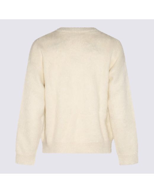 Jil Sander Natural Mohair Blend Sweater for men