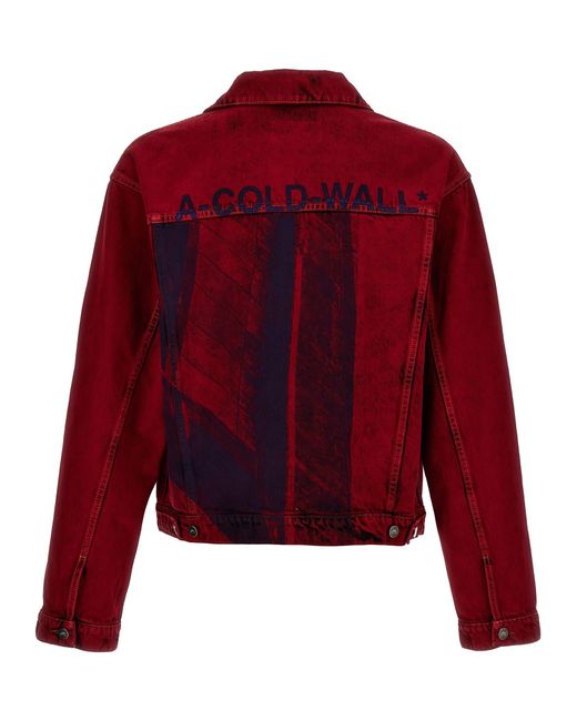 A_COLD_WALL* Red 'Strand Trucker' Jacket for men