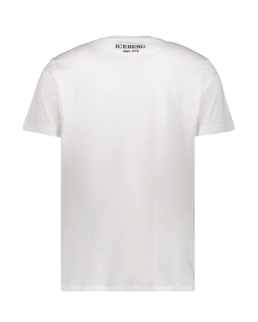 Iceberg Gray Cotton T-Shirt for men