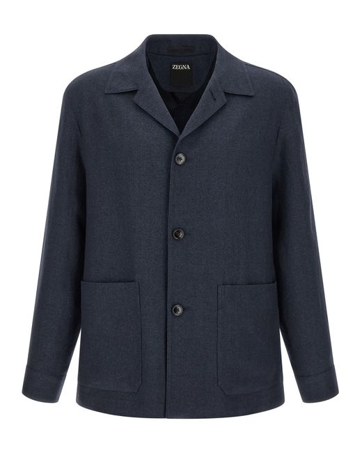 Zegna Blue 'Alpe' Jacket for men