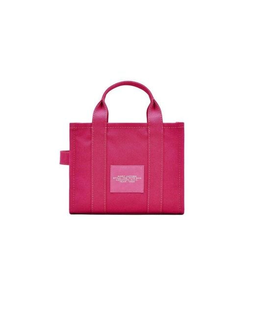 Marc Jacobs Red Tote Bag Cotton Canvas Tote-Bags