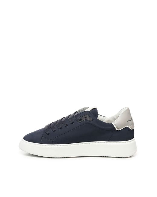 Philippe Model Blue Temple Low Sneakers for men