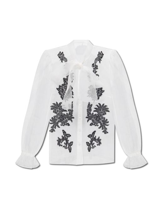 Dolce & Gabbana White Dolce & Gabbana Transparent Shirt