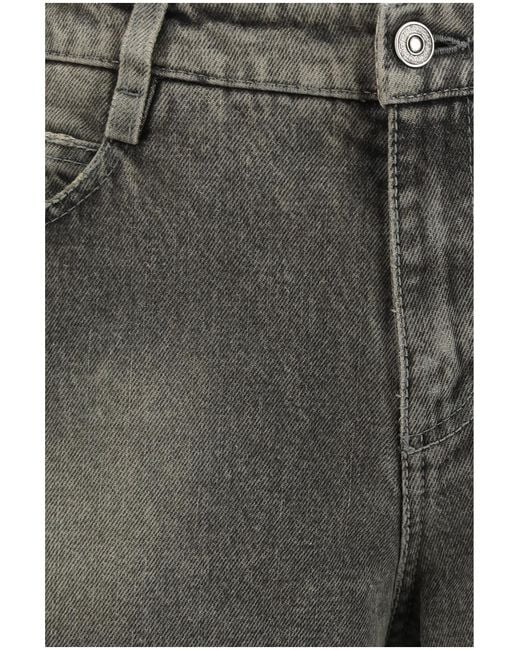Ermanno Scervino Gray Baggy Jeans Cotton