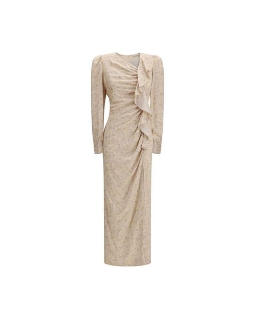 Alessandra Rich Natural Silk Casual Dress