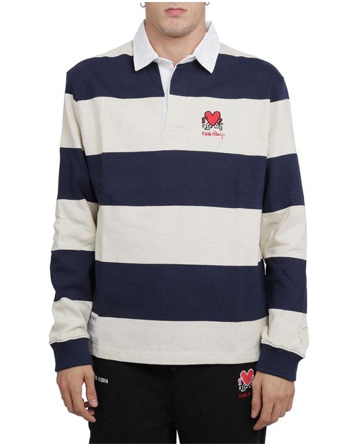 Axel Arigato Blue Keith Haring Rugby Shirt for men