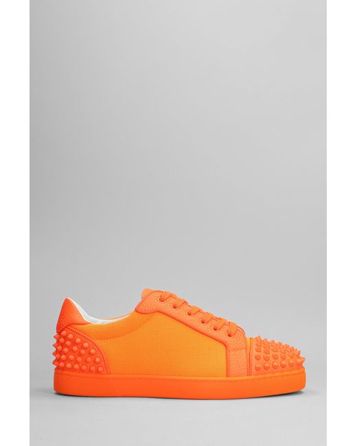 Christian Louboutin Orange Seavaste 2 Orlato Sneakers for men