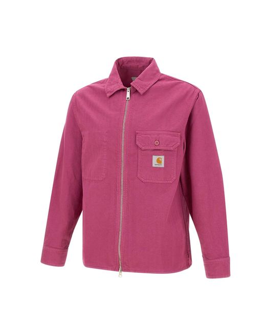 Carhartt Pink Rainer Shirt Jacket for men