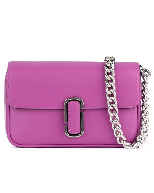 Marc Jacobs The The J Marc Bag In Purple Leather