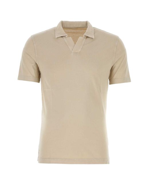 Fedeli Natural Cotton Polo Shirt for men