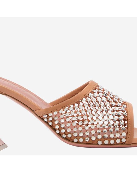 AMINA MUADDI White Sandals Lupita Crystal