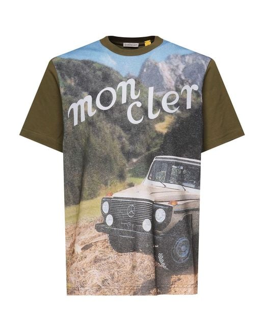 Moncler Genius Gray T-Shirts And Polos for men