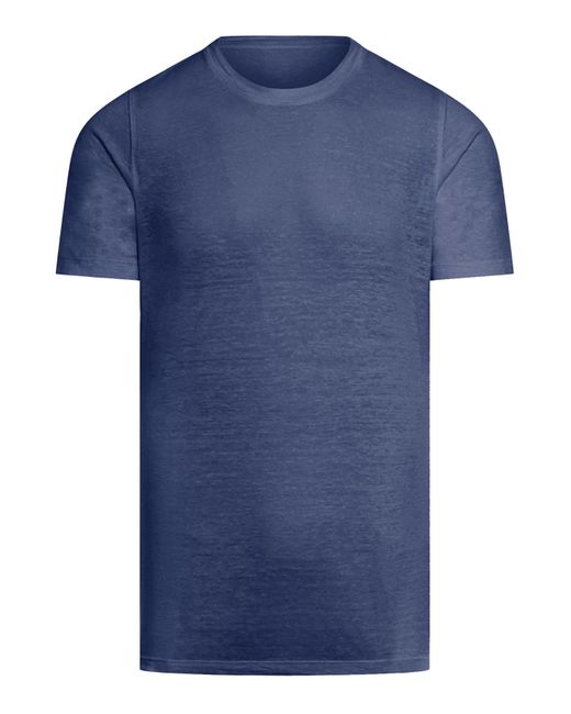 120% Lino Blue Short Sleeve Tshirt for men