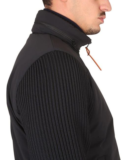 Aspesi Black Technical Fabric Jacket for men