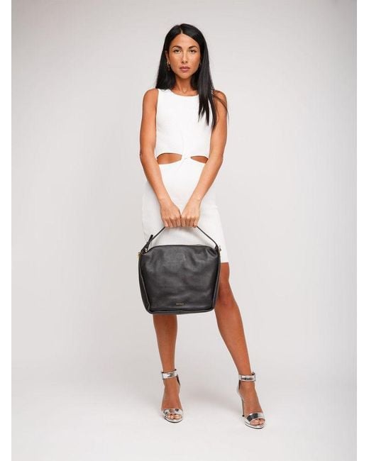 Coccinelle Black Shoulder Bag Cow Leather Shoulder-Bags