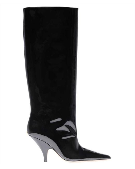 Bally Black Patent Leather Boots