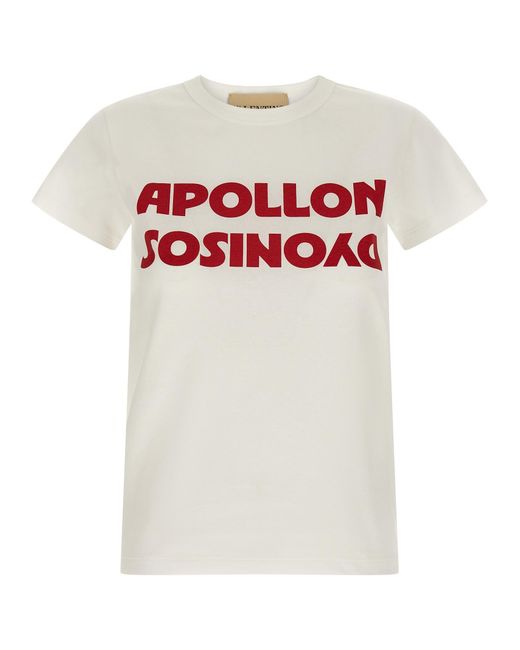 Valentino Garavani White Apollon-Dyonisos T-Shirt Cotton