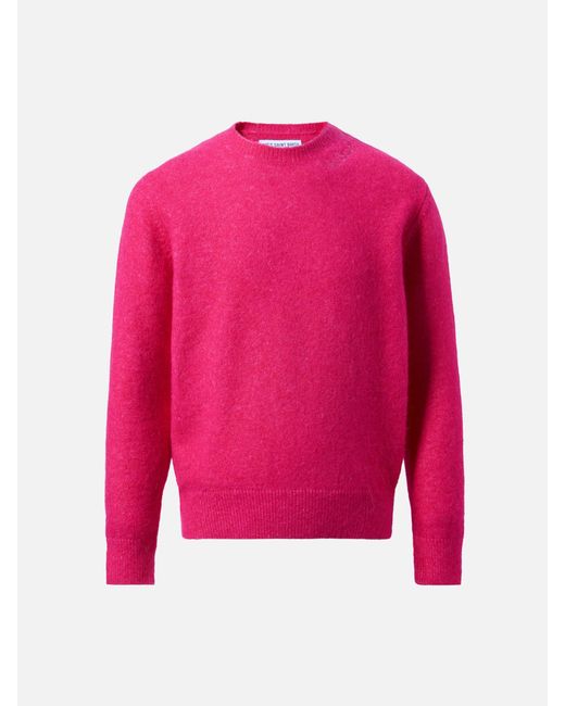 Mc2 Saint Barth Pink Fuchsia Stretch Alpaca Crewneck Lyle