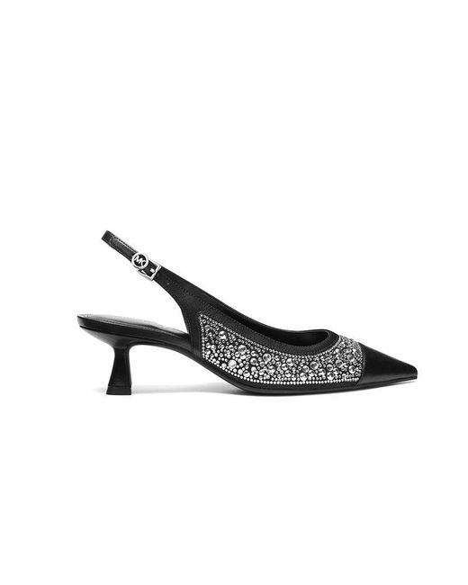 Michael Kors Black Slingback Pumps Footwear High-Heels