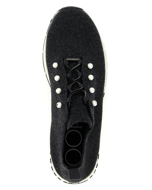 Jimmy Choo Black Veles Sneakers