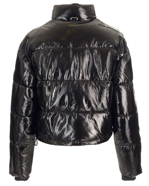 Courreges Black Cropped Puffer Jacket