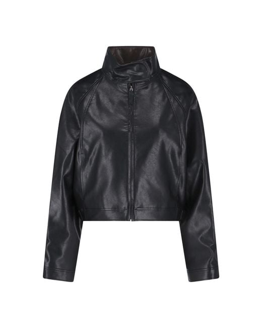 Low Classic Black Jackets Polyurethane