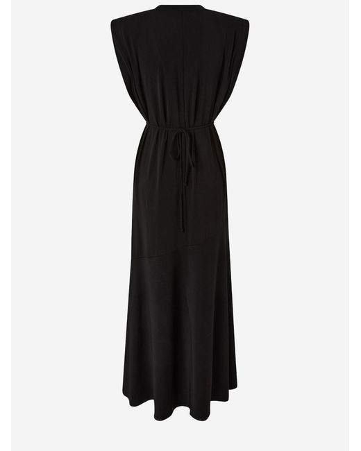 Pinko Black Dress Sleeveless Acetate