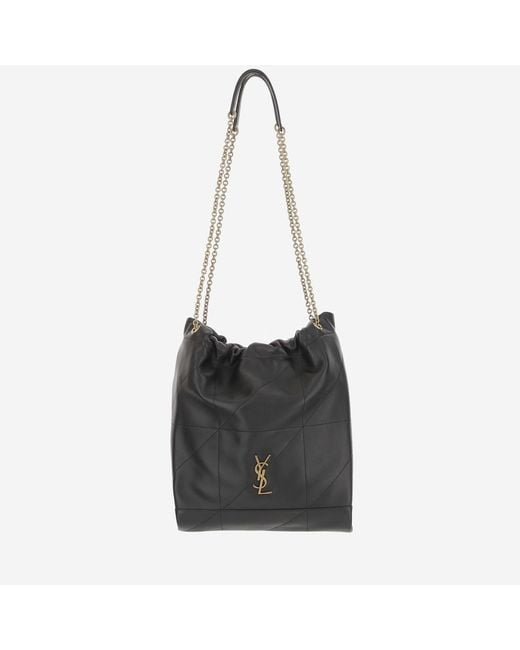 Saint Laurent Black Shoulder Bag Jamie Pochon Leather
