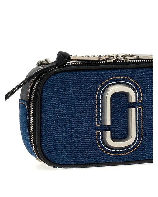 Marc Jacobs Blue The Denim Chain Snapshot Crossbody Bag