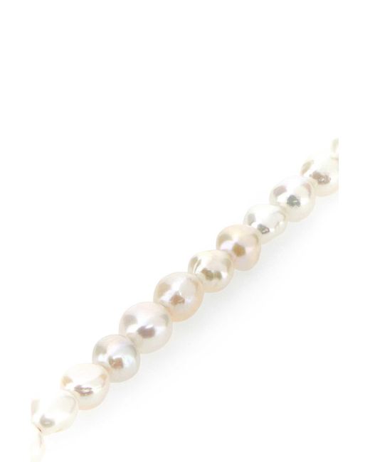 Emanuele Bicocchi White Pearls Bracelet for men