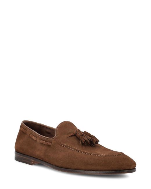 Church's Brown Tassel-Detailed Slip-On Loafers for men