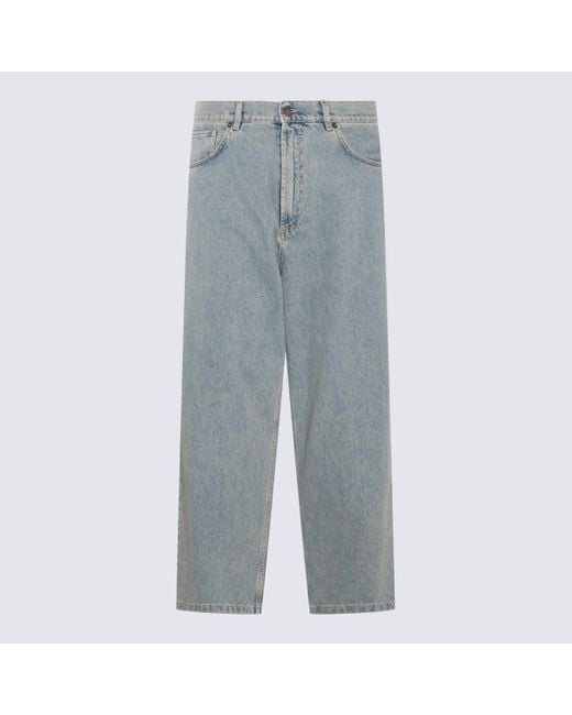 Moschino Blue Light Cotton Jeans for men