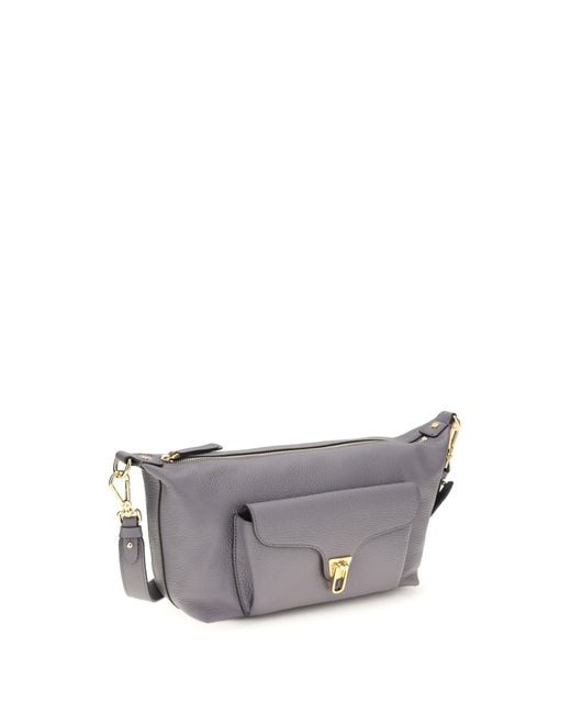 Coccinelle White Beat Generation Shoulder Bag Calf Leather Bos Taurus