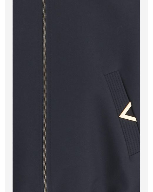 Valentino Blue Wool Blend Jacket Polyester for men