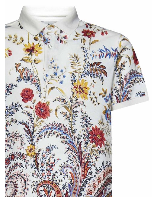 Etro White Polo Shirt for men