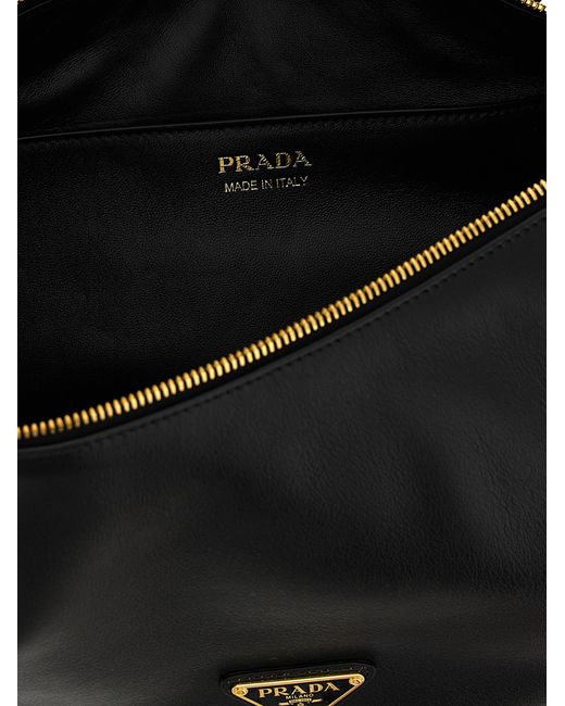 Prada Black Calfskin Shoulder Bag