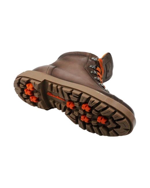 Santoni Brown Boots for men
